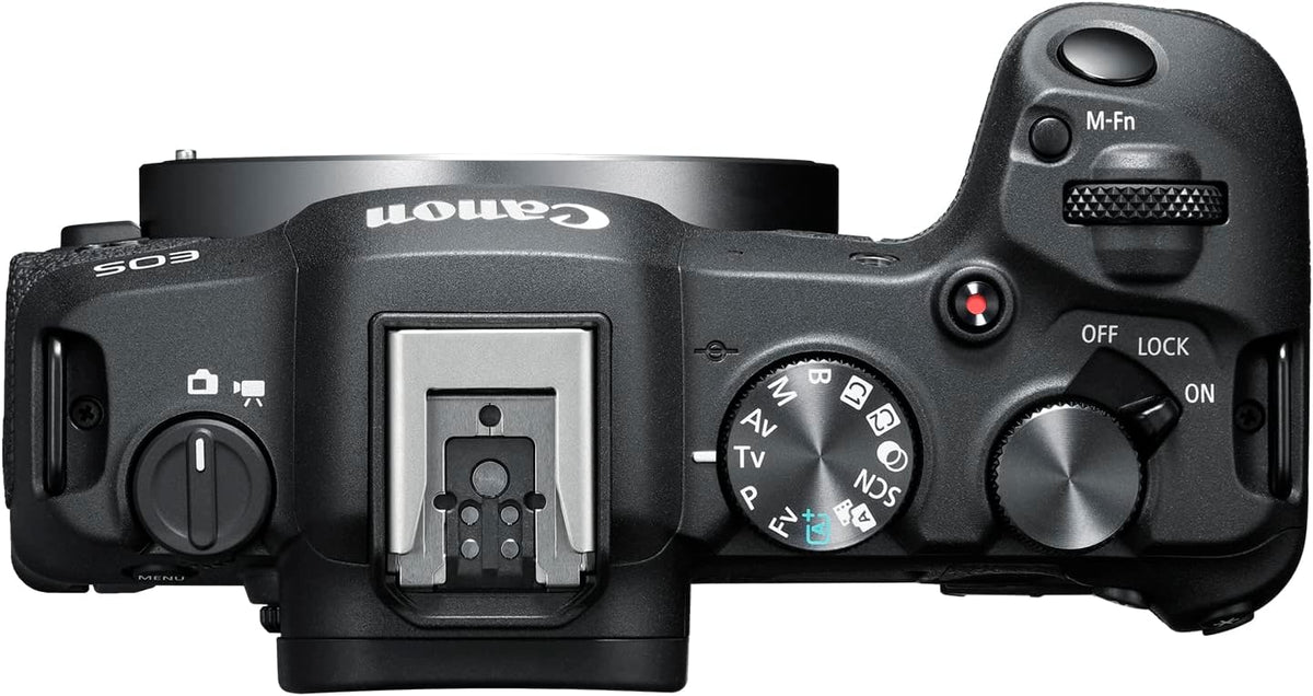 Boîtier d'appareil photo hybride Canon EOS R8, capteur CMOS plein format 24,2 mégapixels, vidéo 4K 60p, autofocus Dual Pixel II, appareil photo léger pour la création de contenu, la photographie et le vlogging, - Noir