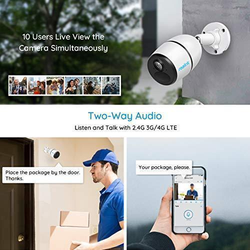 Caméra de surveillance cellulaire extérieure 3G/4G LTE à énergie solaire, système de caméra sans fil avec batterie rechargeable