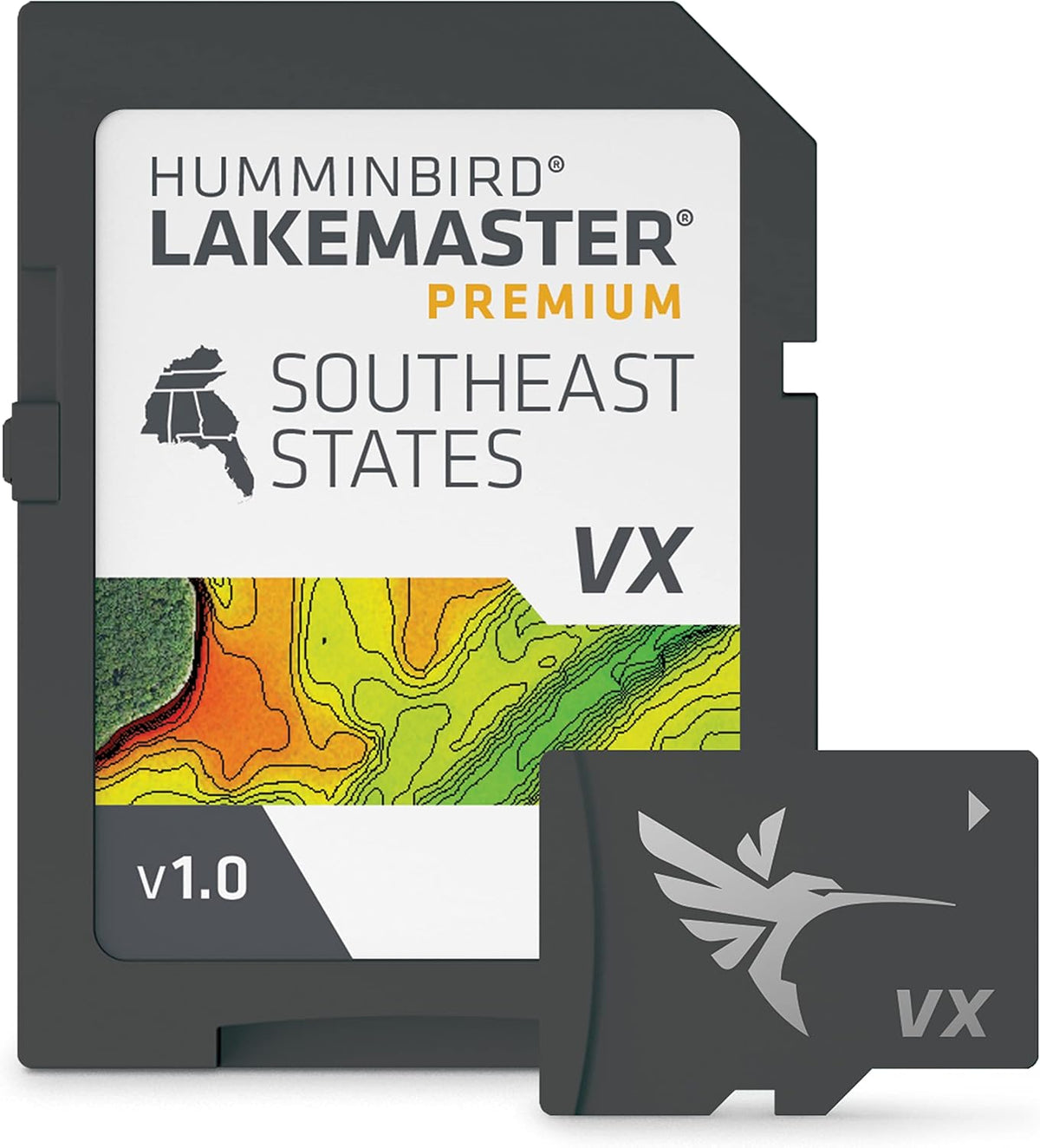 Carte SD Humminbird LakeMaster Premium États du Sud-Est V1 pour sondeurs de pêche – Présentation