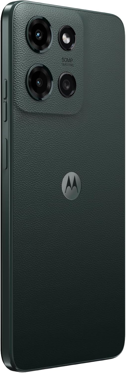 Motorola Moto G 2025 | Débloqué | Modèle américain | 4/128 Go | Appareil photo 50 MP | Gris forêt (Reconditionné) – Présentation