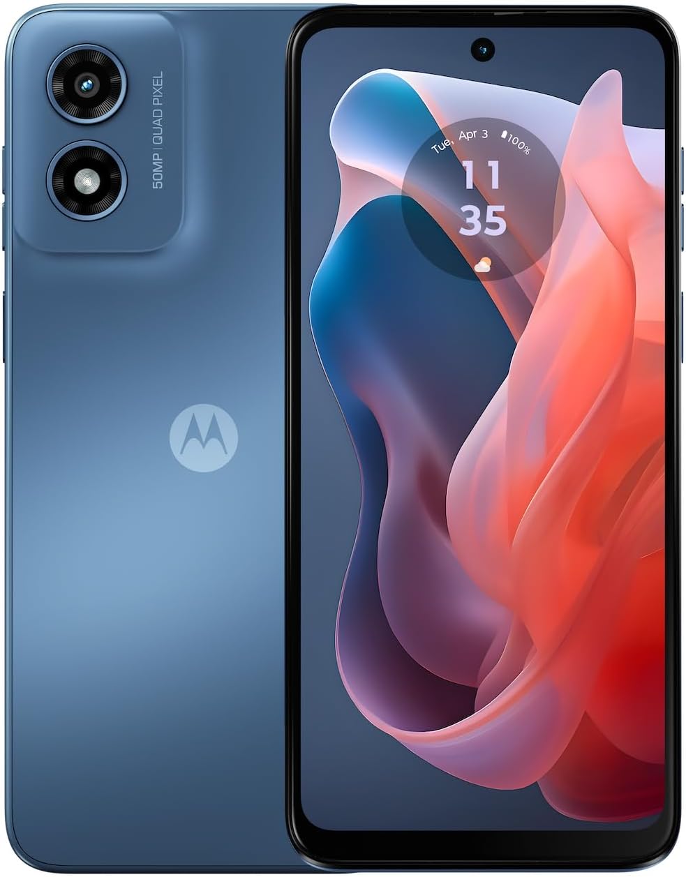 Motorola Moto G Play | 2024 | Débloqué | Conçu pour les États-Unis | 4/64 Go | Appareil photo 50 Mpx | Bleu saphir – Présentation