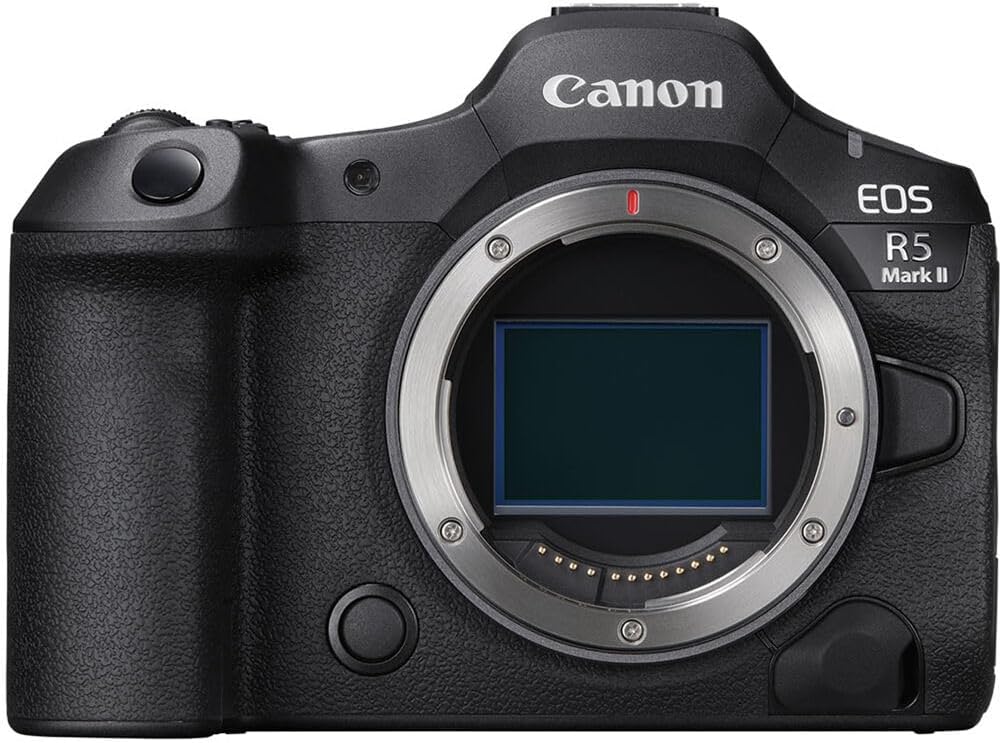 Appareil photo hybride Canon EOS R5 Mark II | Capteur plein format 45 Mpx | Enregistrement vidéo 8K | Stabilisation d'image intégrée (IBIS) avancée pour les professionnels (6536C002) + Objectif Canon RF 70-200 mm + Adaptateur EF-EOS R + Accessoire…