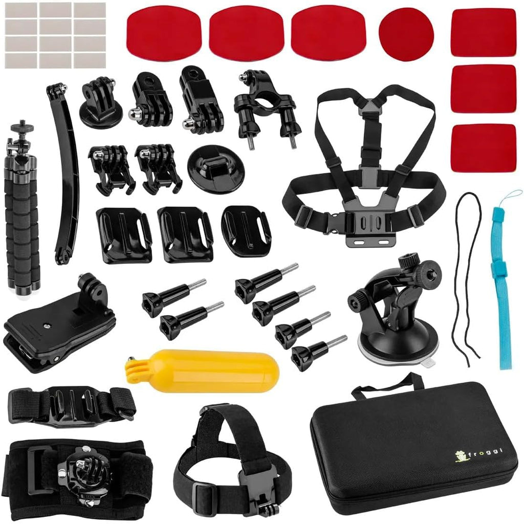 Kit caméra d'action GoPro HERO13 Black avec 3 batteries Enduro, double chargeur, carte microSD 64 Go et kit d'accessoires – Vidéo Ultra HD 5,3K, HyperSmooth 6.0, résistant à l’eau.