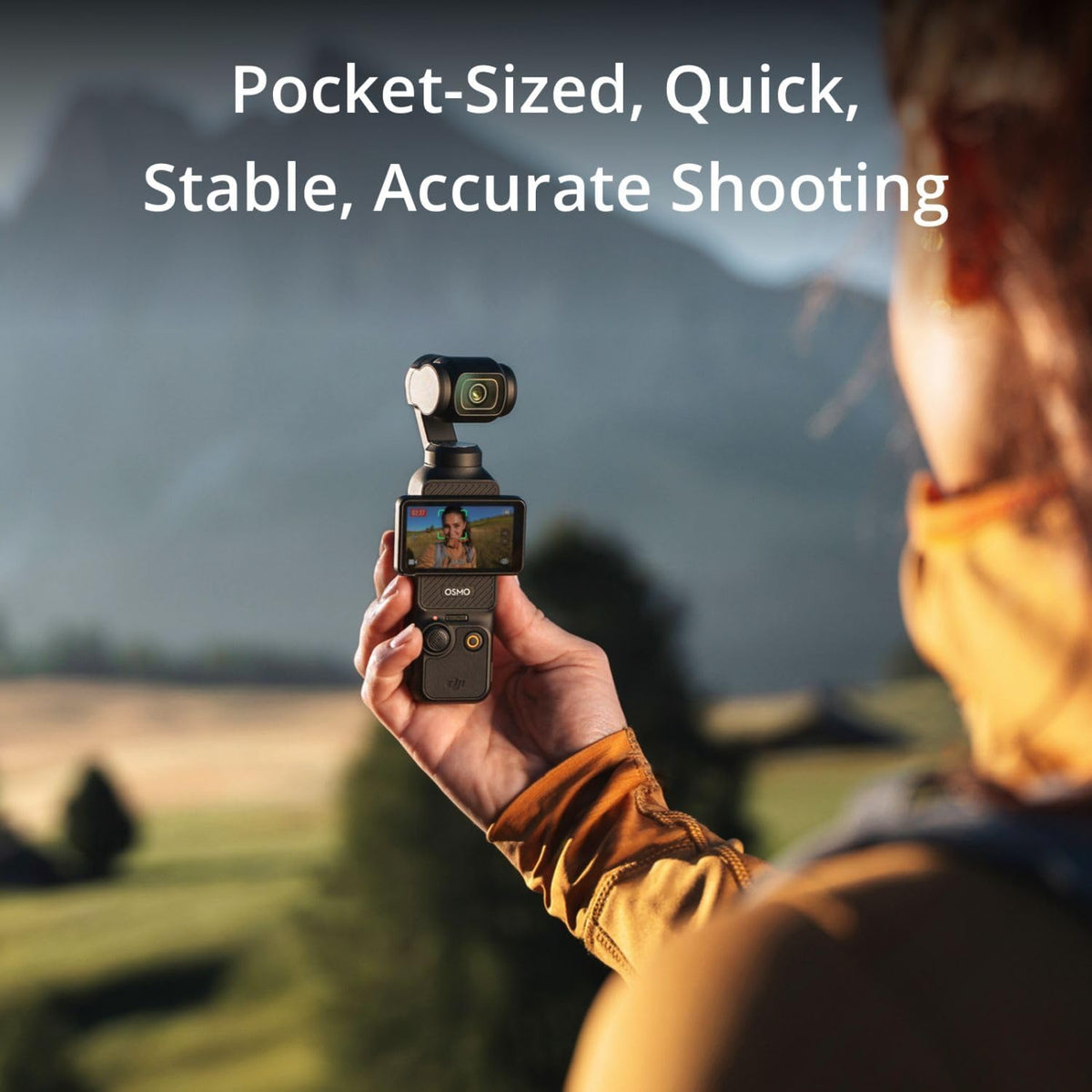 Caméra de vlogging DJI Osmo Pocket 3 doté de capteur CMOS 1 pouce, vidéo 4K/120 ips, stabilisation sur 3 axes, mise au point rapide, suivi du visage et des objets