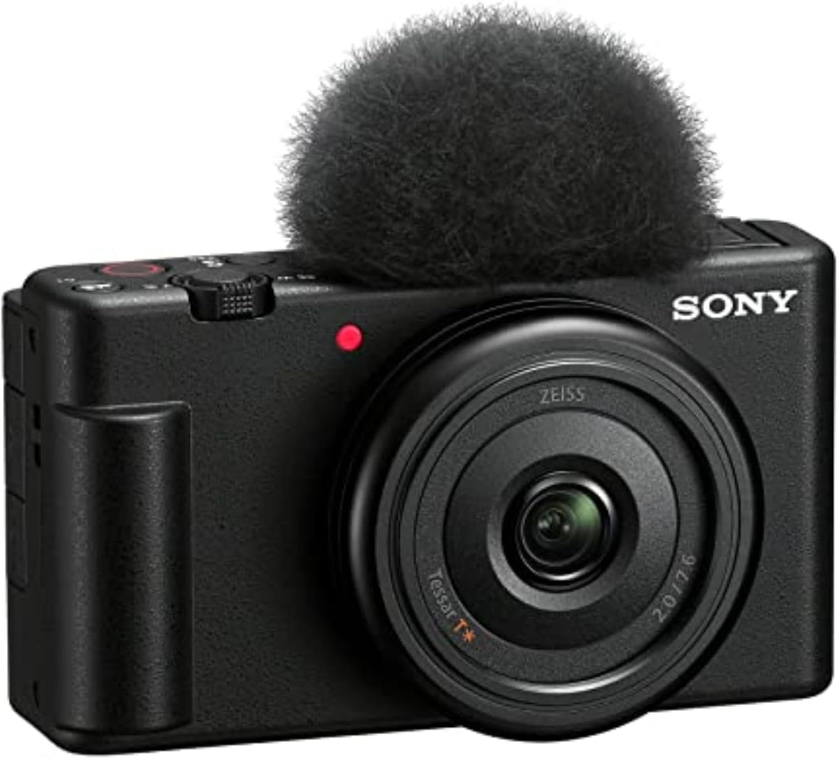 Caméra Sony ZV-1F pour vlogs, adaptée à les créateurs de contenu et les vlogueurs (– Noire).