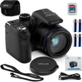Appareil photo numérique Minolta MN40Z 20 MP – Zoom optique 40x, vidéo Full HD 1080p, écran LCD 3 pouces, Wi-Fi, détection des visages, des sourires et des clignements d'yeux - Noir