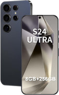 Téléphone portable Android I24 Ultra débloqué, 8 Go + 256 Go, écran HD 7 pouces, double caméra 108 MP + 48 MP, batterie extra large 6800 mAh, 5G, double SIM (Titane Bleu profond) – Présentation