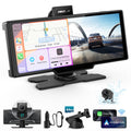 Écran portable IIWEY Apple CarPlay 10 pouces, autoradio doté de caméra embarquée 4K