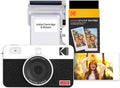 Kodak Mini Shot 2 Appareil photo instantané portable sans fil rétro et imprimante photo intégrée - Blanc - 60 feuilles – Présentation