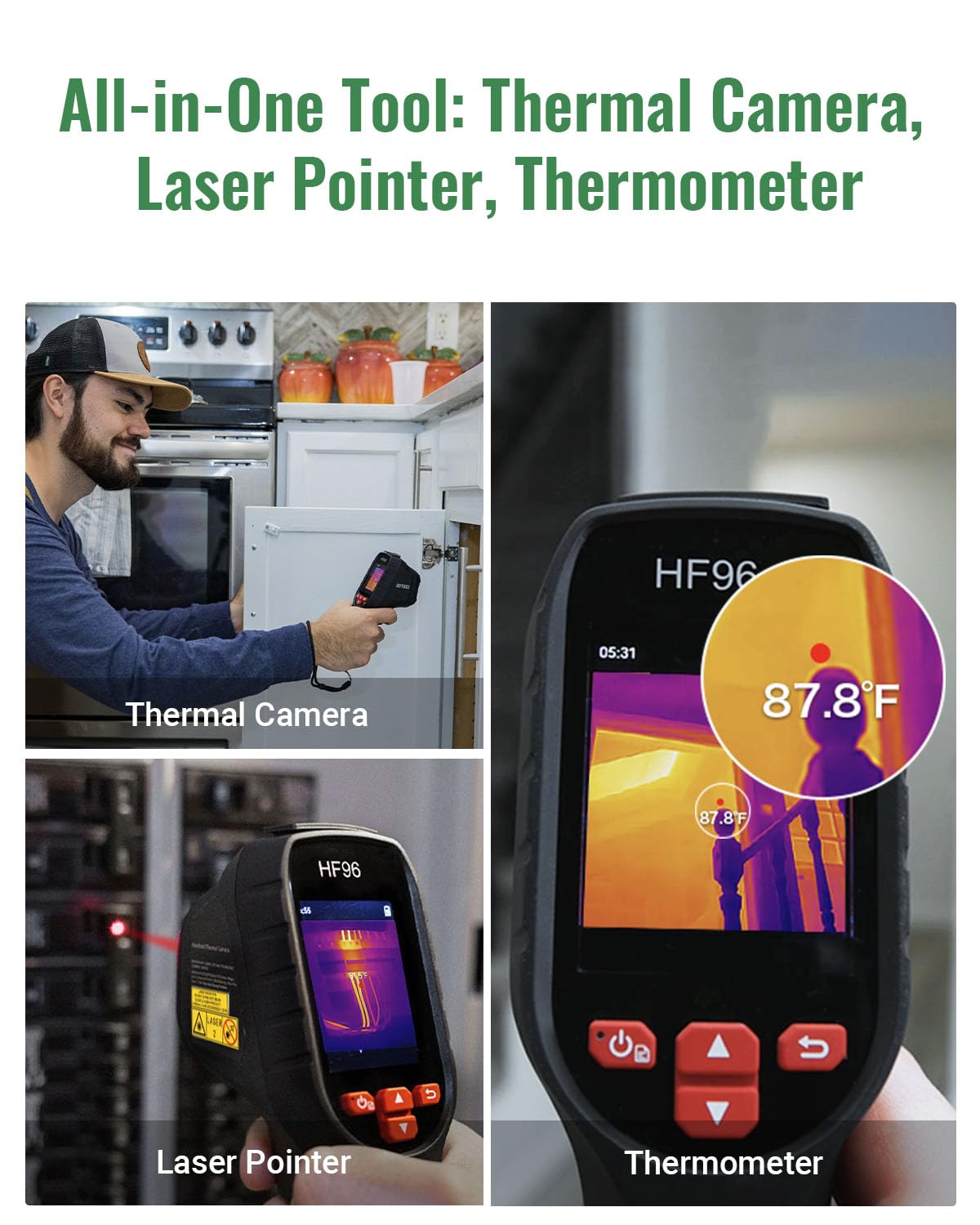 Caméra thermique HSFTOOLS HF96 avec pointeur laser – Présentation
