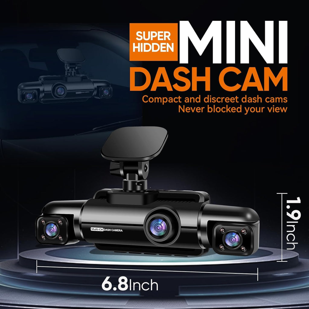 NEIDESO 360° Dash Cam FHD Caméra de voiture 4 canaux avec GPS – Présentation