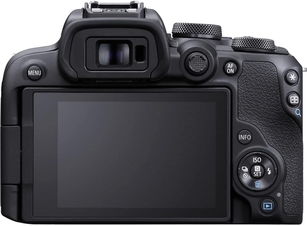 Kit appareil photo hybride Canon EOS R10 doté de objectif RF-S 18-45 mm | 24,2 Mpx, APS-C, vidéo 4K, adapté à les photographes et vlogueurs débutants (5331C009) + adaptateur EF-EOS R + carte mémoire 64 Go + batterie LP-E17 + sacoche