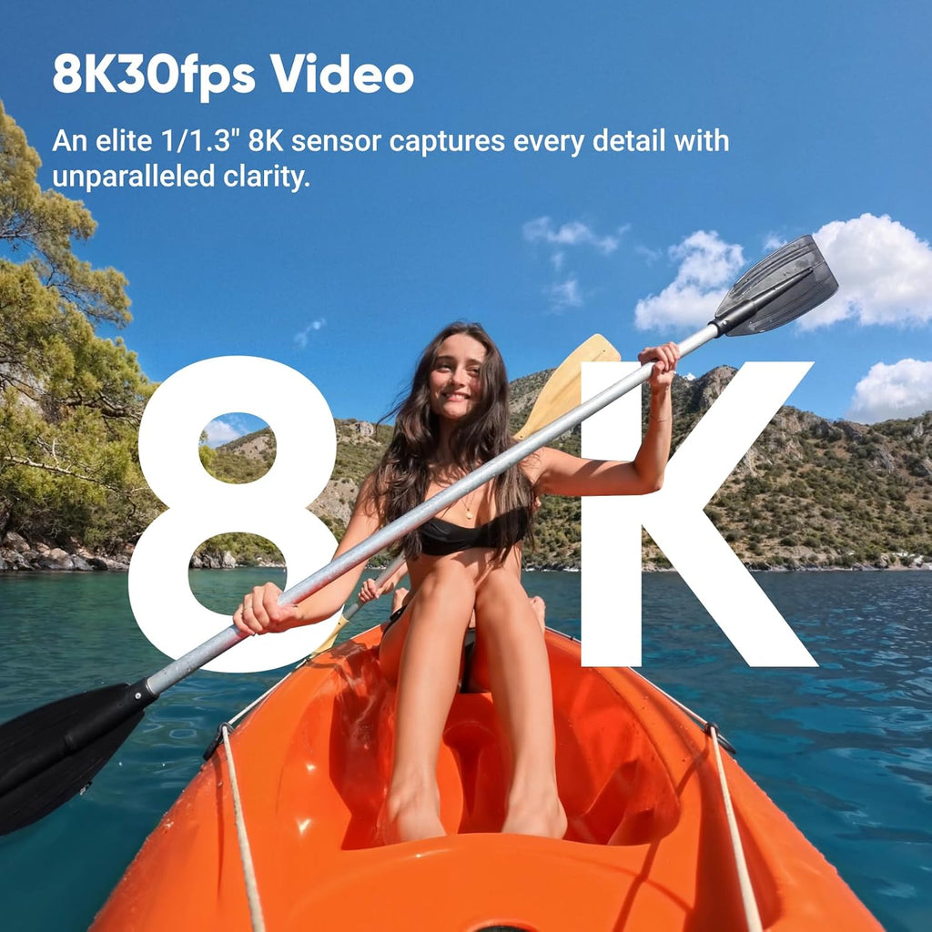 Kit double batterie Insta360 Ace Pro 2 - Caméra d'action étanche 8K, conçue en collaboration doté de Leica, capteur 1/1,3", double puce IA, performances exceptionnelles en basse lumière et audio de qualité supérieure.