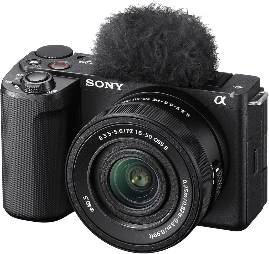Sony Alpha ZVE10 II - Appareil photo hybride APS-C à objectifs interchangeables pour créateurs de contenu - Noir - doté de objectif