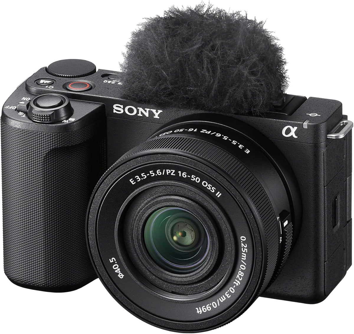 Sony Alpha ZVE10 II - Appareil photo hybride APS-C à objectifs interchangeables pour créateurs de contenu - Noir - doté de objectif