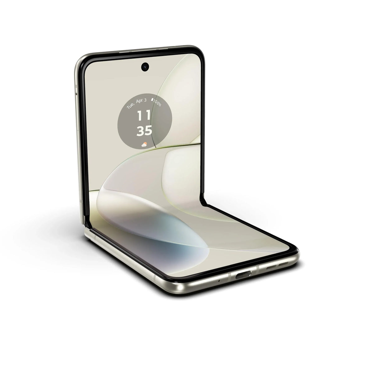 Motorola Razr | 2023 | Débloqué | Conçu pour les États-Unis | 8 Go/128 Go | Appareil photo 32 Mpx | Crème vanille | 73,95 x 170,82 x 7,35 mm – Présentation