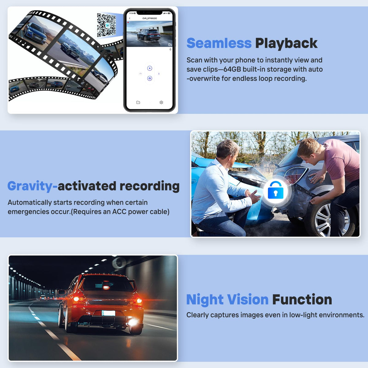 Écran sans fil HAUXIY 9 pour Apple CarPlay doté de caméra embarquée 4K