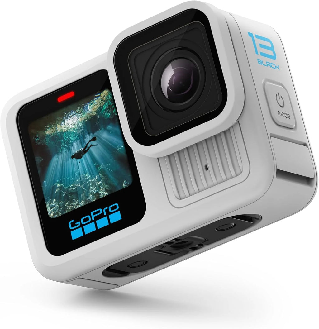 Caméra sportive - Noire résistant à l’eau doté de vidéo 5,3K60, photo 27 MP + compatible doté de les objectifs de la série HB