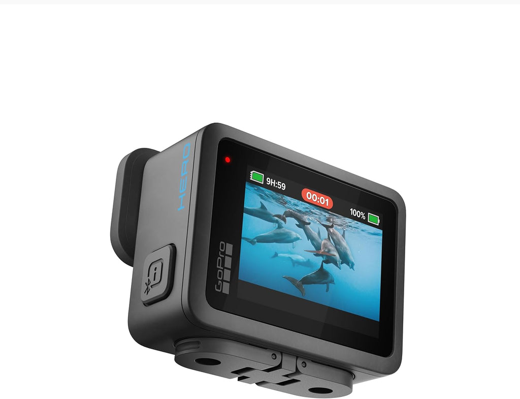 GoPro Hero - Caméra sportive compacte et résistant à l’eau doté de vidéo 4K Ultra HD, photos 12 MP et affichage tactile