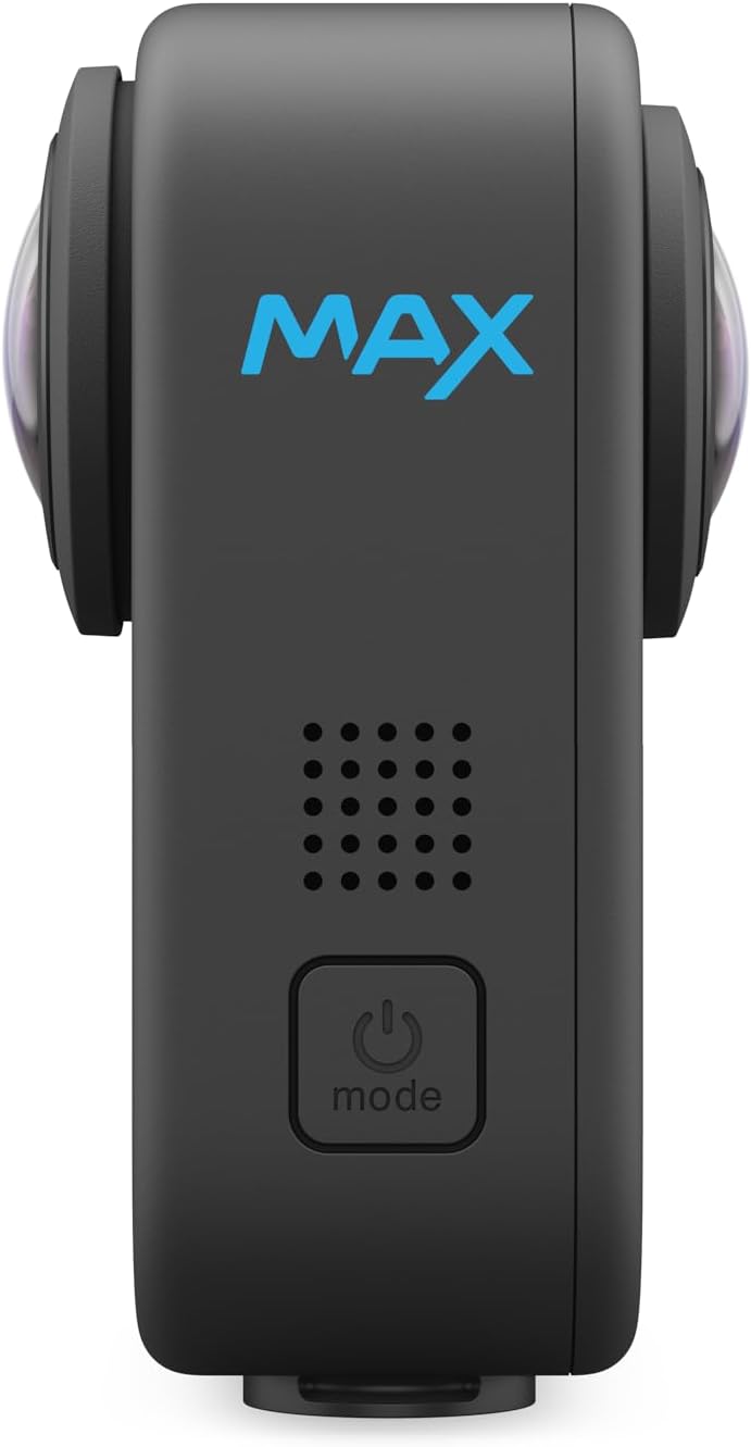 GoPro MAX — Caméra d'action étanche 360° + traditionnelle doté de affichage tactile, vidéo HD sphérique 5,6K30, photos 360° 16,6 MP, streaming en direct 1080p, stabilisation