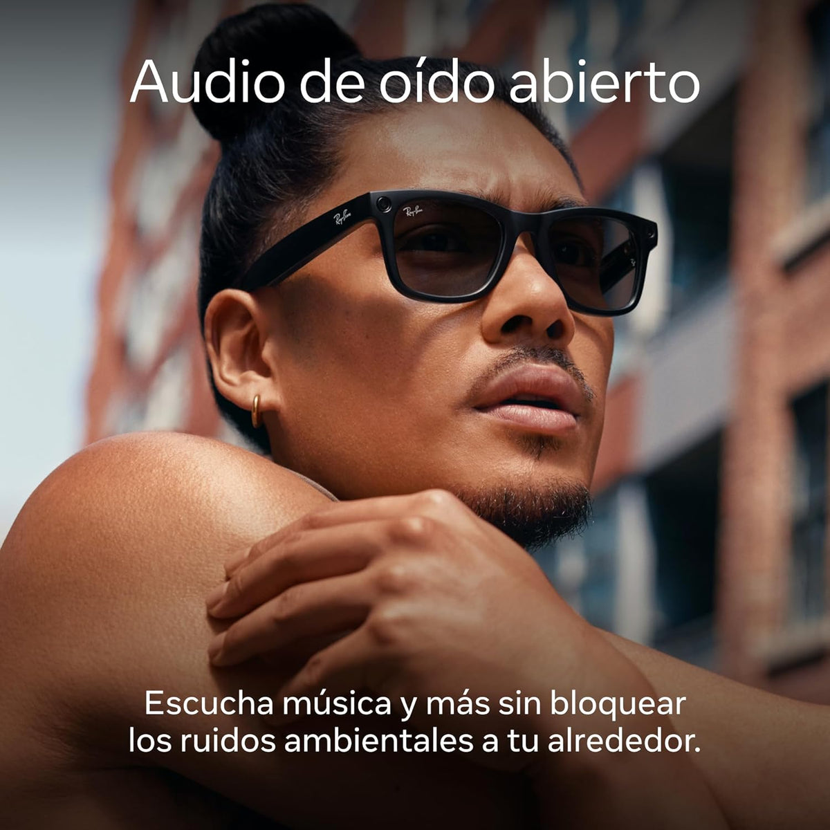 Ray-Ban Meta (1re génération) Wayfarer Noir mat | Lunettes intelligentes IA pour hommes et femmes — Appareil de prise de vue 12 MP, haut-parleurs à oreille ouverte, enregistrement vidéo