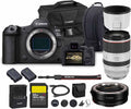 Appareil photo hybride Canon EOS R5 Mark II | Capteur plein format 45 Mpx | Enregistrement vidéo 8K | Stabilisation d'image intégrée (IBIS) avancée pour les professionnels (6536C002) + Objectif Canon RF 70-200 mm + Adaptateur EF-EOS R + Accessoire…