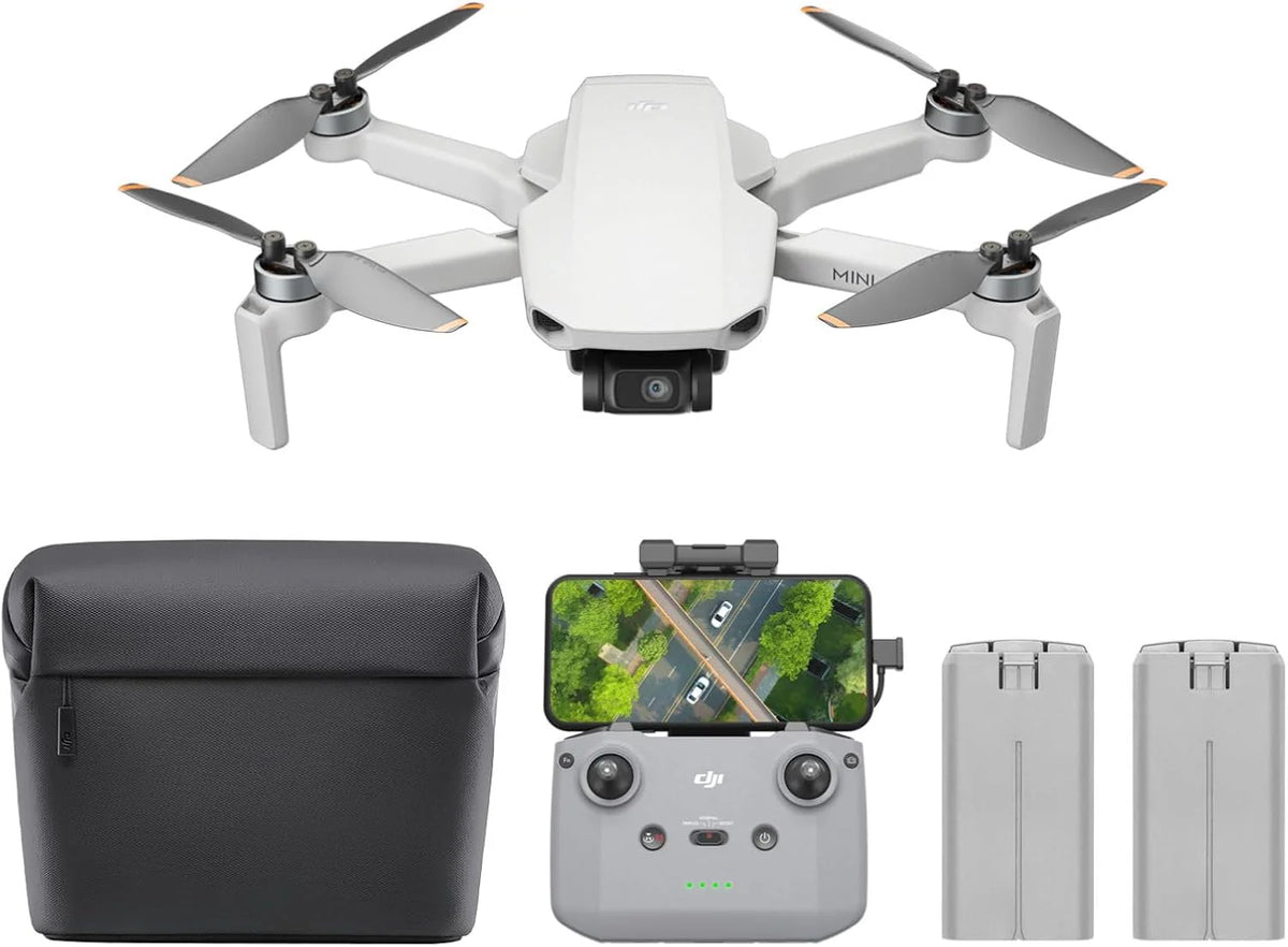 DJI Mini 4K, drone doté de caméra 4K UHD pour adultes, moins de 249 g, stabilisation sur nacelle 3 axes, transmission vidéo jusqu'à 10 km, retour automatique, résistance au vent, autonomie maximale de 31 minutes doté de une seule batterie