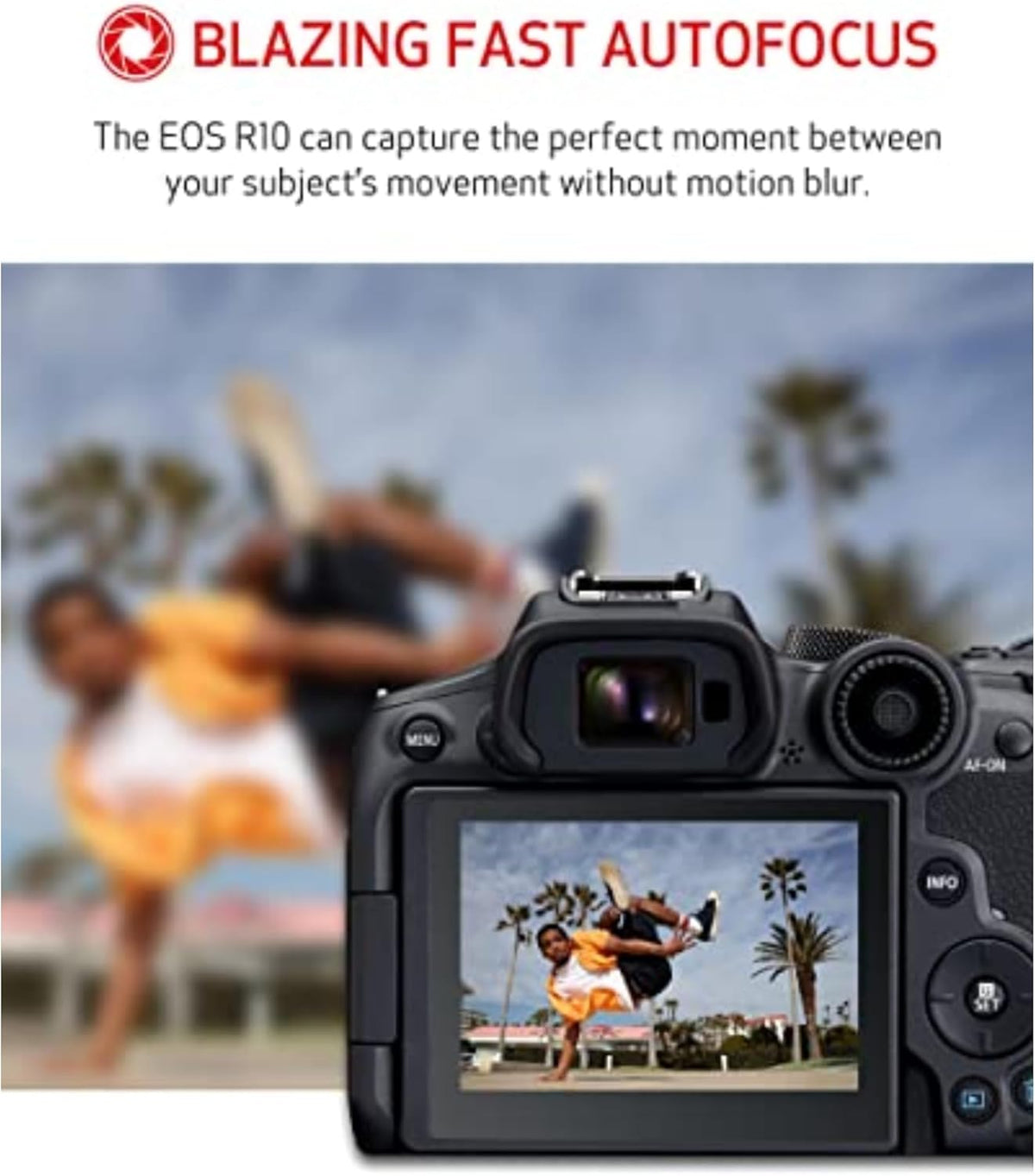 Appareil photo hybride Canon EOS R10 avec kit d'objectif RF-S 18-45 mm – Présentation