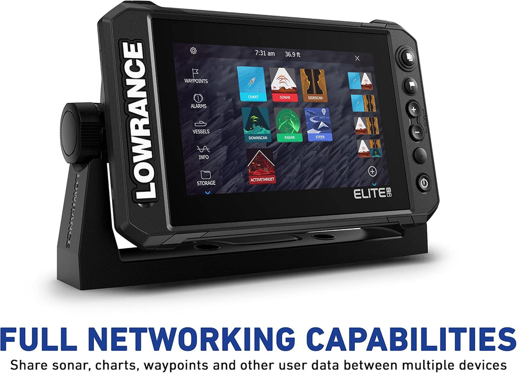 Sondeur Lowrance Elite FS 9 doté de sonde Active Imaging 3-en-1 et cartes C-MAP Contour+ préchargées (reconditionné)