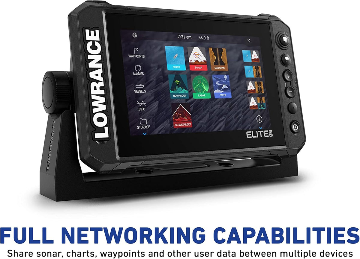 Sondeur Lowrance Elite FS 9 doté de sonde Active Imaging 3-en-1 et cartes C-MAP Contour+ préchargées (reconditionné)