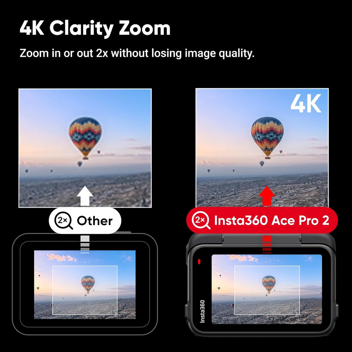 Kit double batterie Insta360 Ace Pro 2 - Caméra d'action étanche 8K, conçue en collaboration doté de Leica, capteur 1/1,3", double puce IA, performances exceptionnelles en basse lumière et audio de qualité supérieure.