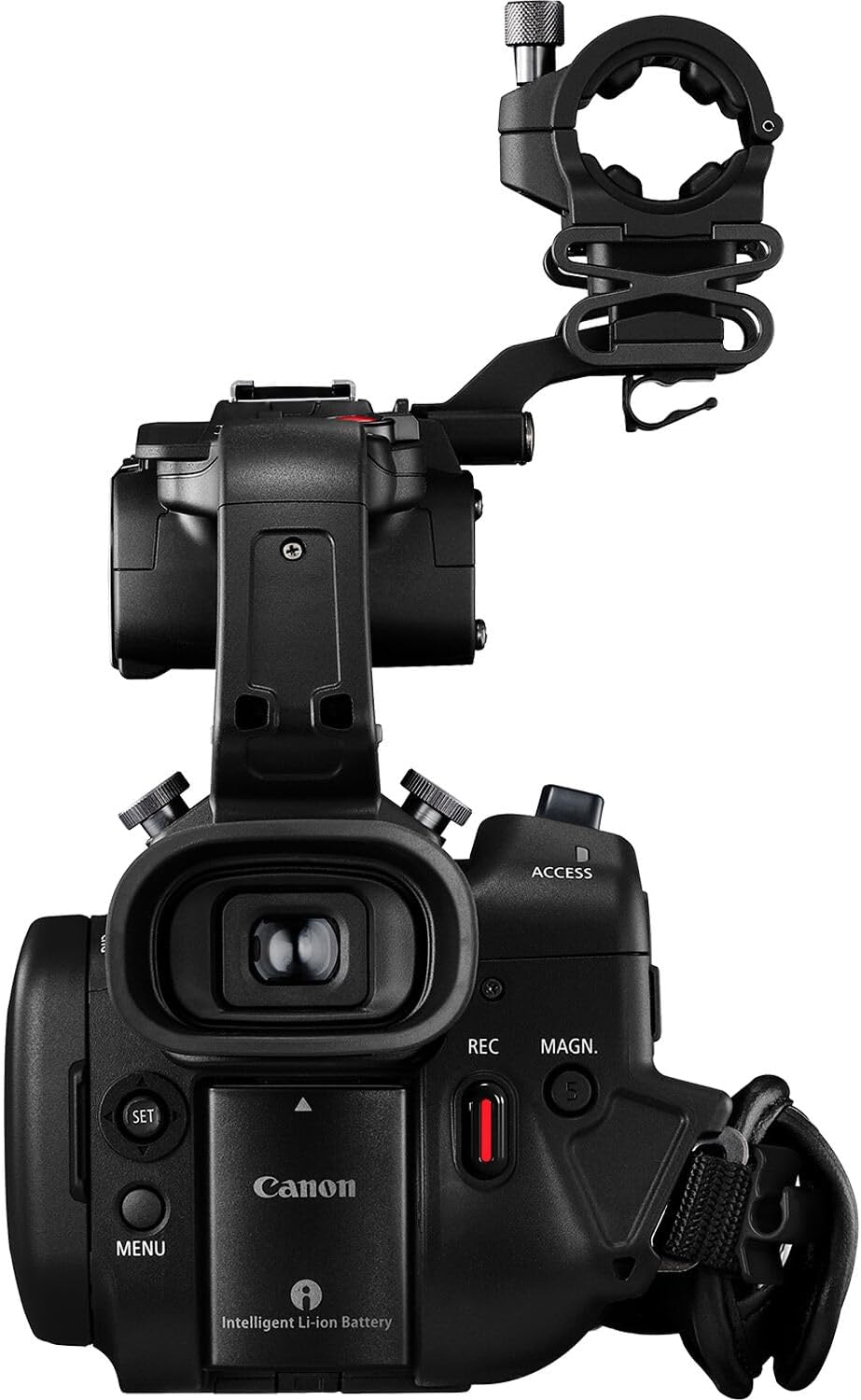 Caméscope professionnel Canon XA75 UHD 4K doté de zoom optique 15x, capteur CMOS 1 pouce, double sortie audio XLR, sorties SDI et HDMI, autofocus Dual Pixel, USB-C, streaming en direct et stabilisation 5 axes (inclus).