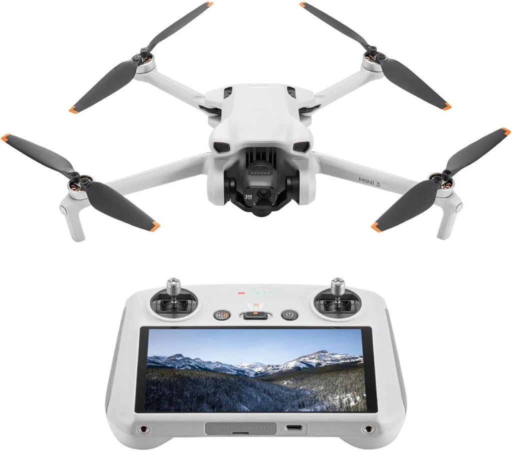 DJI Mini 3, Drone doté de caméra pour adultes, 4K, 38 min d'autonomie, transmission vidéo jusqu'à 10 km, prise de vue verticale, retour automatique GPS intégré, Mini drone doté de caméra pour débutants
