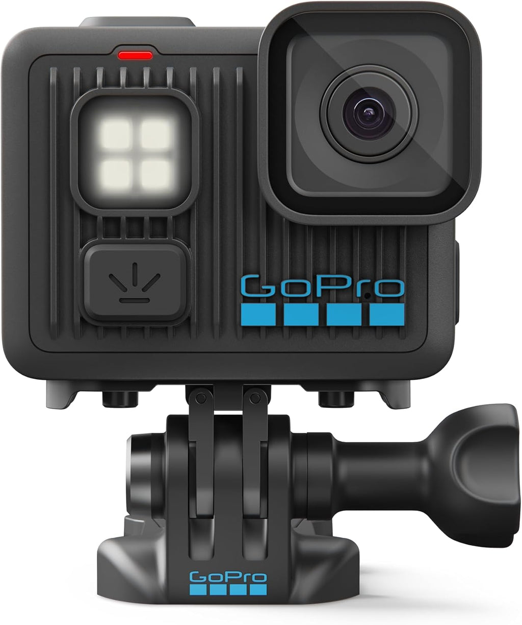 GoPro LIT Hero - Caméra d'action légère, compacte et étanche doté de lumière intégrée, vidéo Ultra HD 4K60, photos 12 MP, affichage tactile, stabilisation HyperSmooth
