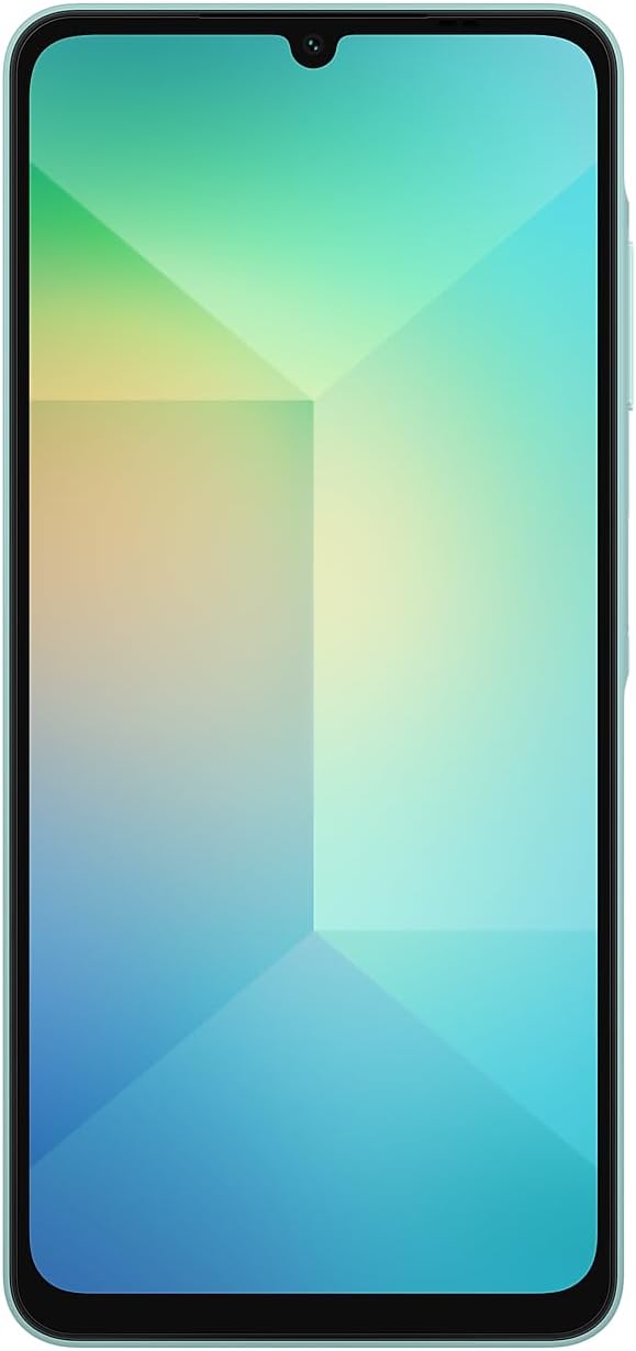 Samsung Galaxy A06 4G LTE (64 Go + 4 Go) Version latine SM-A065M/DS Débloqué d'usine 6,7 pouces Double SIM Double caméra 50 MP (Étui inclus) - (Vert clair) – Présentation