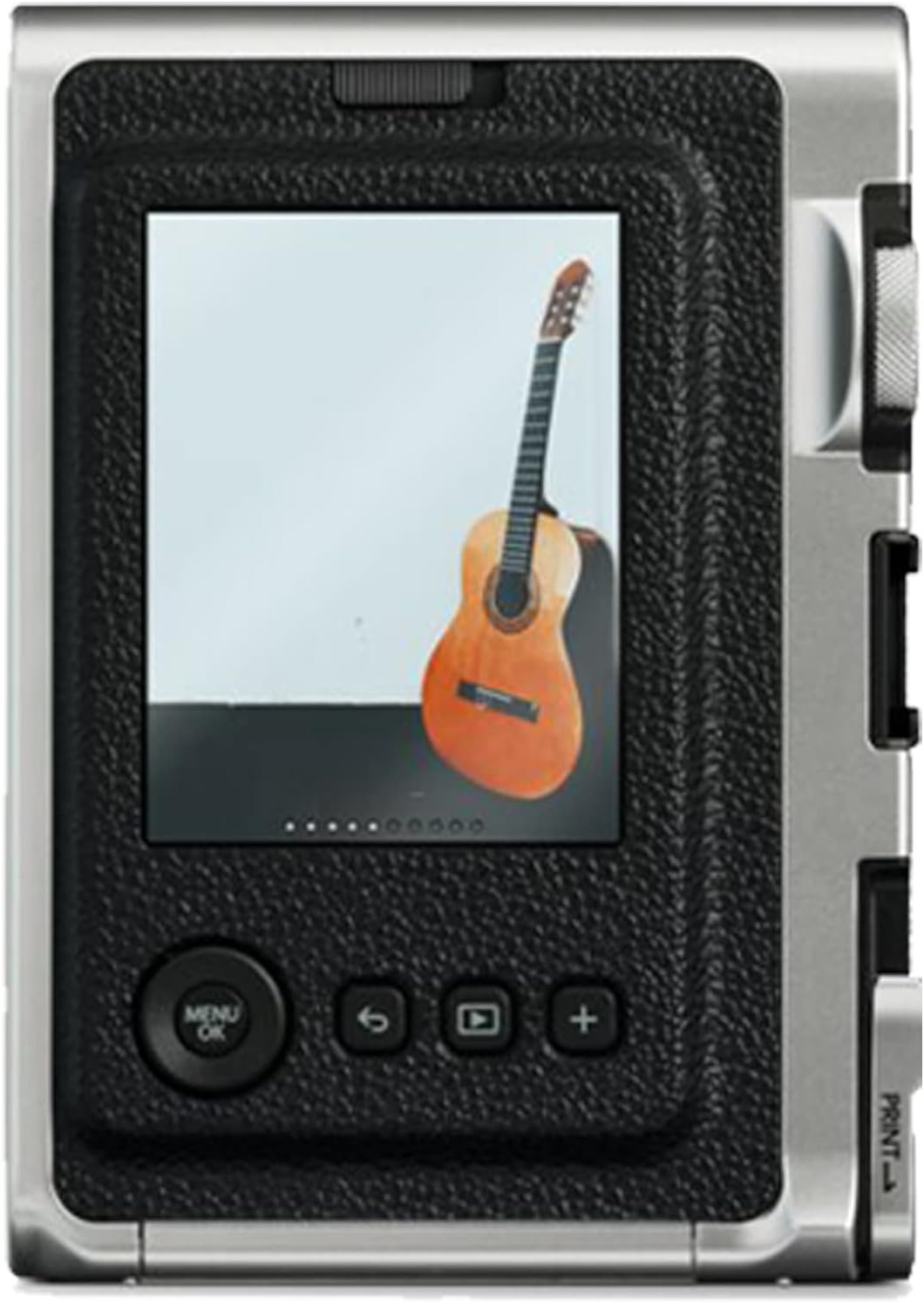 Appareil photo instantané Fujifilm Instax Mini EVO Hybrid - Noir | Pack de 2 films instantanés Instax Mini | Carte microSD 32 Go doté de adaptateur | Étui - Noir pour appareil photo