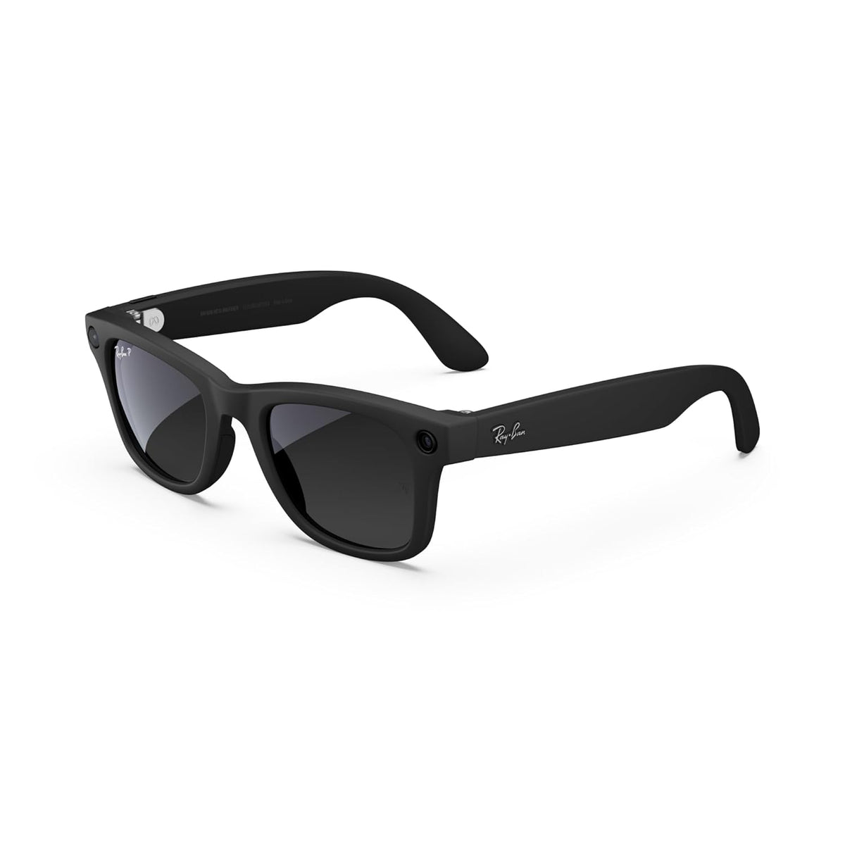 Ray-Ban Meta (1re génération) Wayfarer Noir mat | Lunettes intelligentes IA pour hommes et femmes — Appareil de prise de vue 12 MP, haut-parleurs à oreille ouverte, enregistrement vidéo
