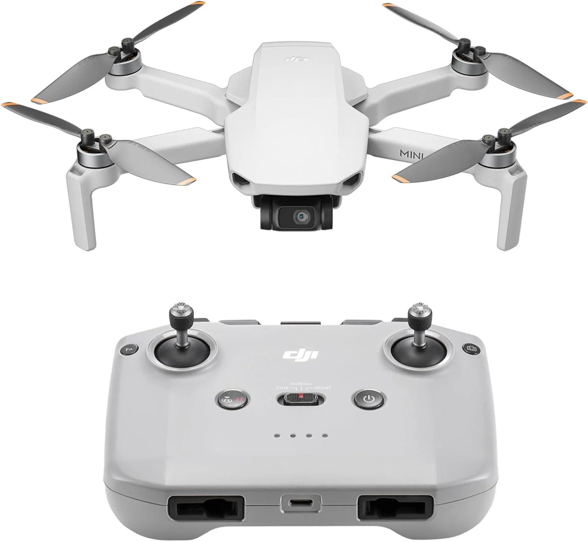 DJI Mini 4K, drone doté de caméra 4K UHD pour adultes, moins de 249 g, stabilisation sur nacelle 3 axes, transmission vidéo jusqu'à 10 km, retour automatique, résistance au vent, autonomie maximale de 31 minutes doté de une seule batterie