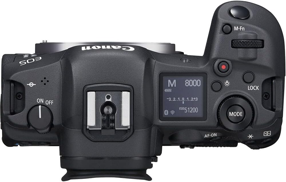 Appareil photo hybride Canon EOS R5 – Appareil photo RF plein format 45 Mpx avec vidéo 8K, stabilisation vidéo intégrée, autofocus Dual Pixel II et prise de vue en rafale à 20 images/s (4147C002) + carte de stockage 64 Go + sacoche Canon