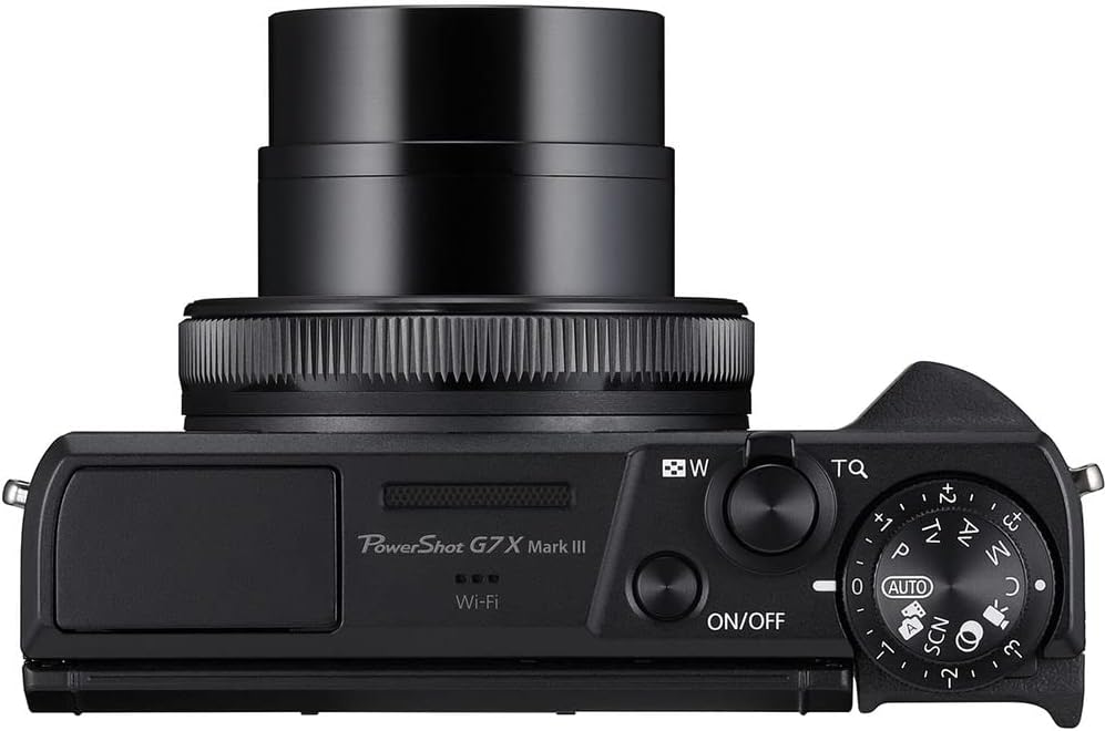 Appareil photo digital Canon PowerShot G7 X Mark III | Capteur 1 pouce 20,1 Mpx | Zoom optique 4,2x | Vidéo 4K UHD | Wi-Fi et Bluetooth | Idéal pour le vlogging et les voyages | Sacoche et carte de stockage 64 Go incluses