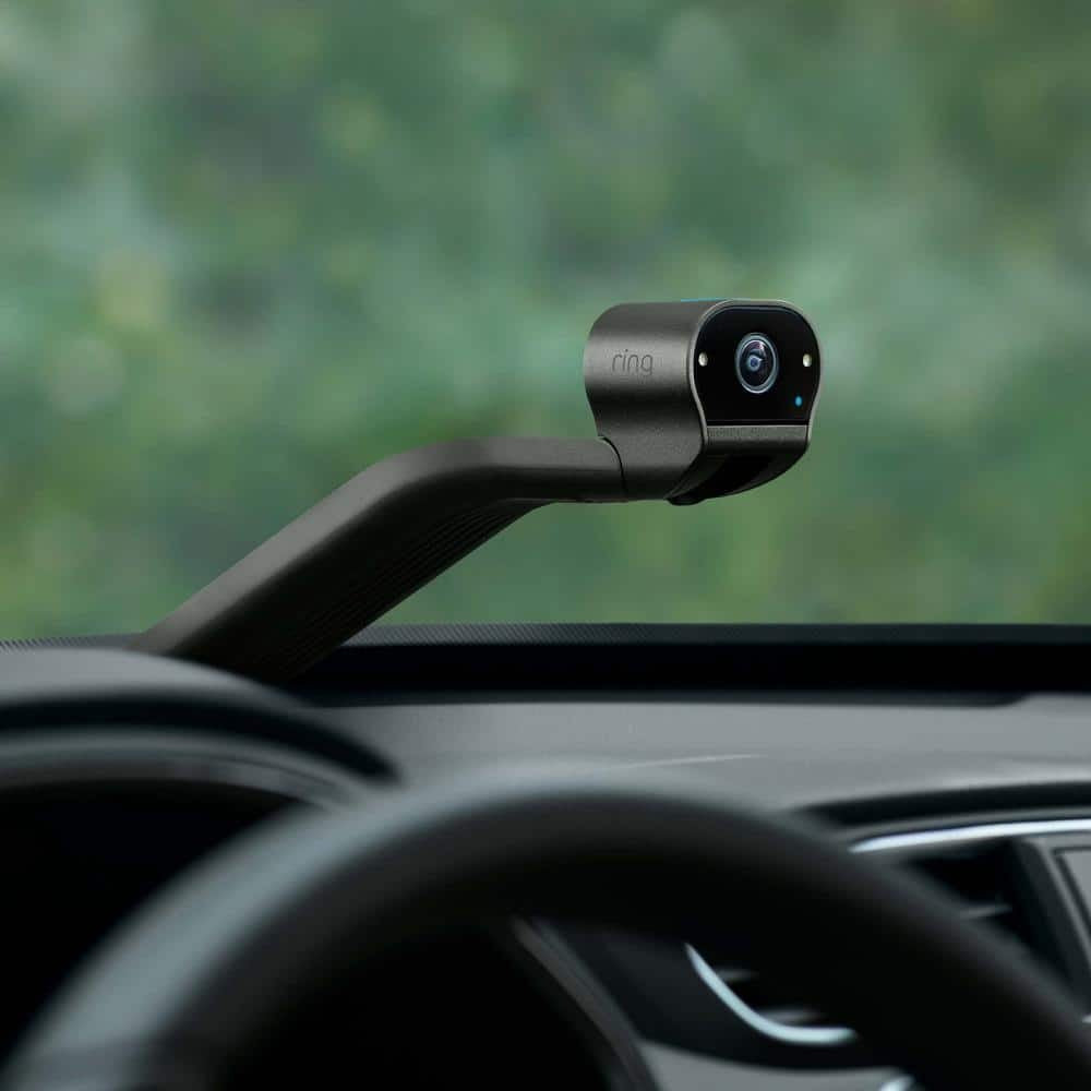 Caméra de surveillance pour véhicule Ring Car Cam à double face HD avec vision nocturne et alertes de mouvement