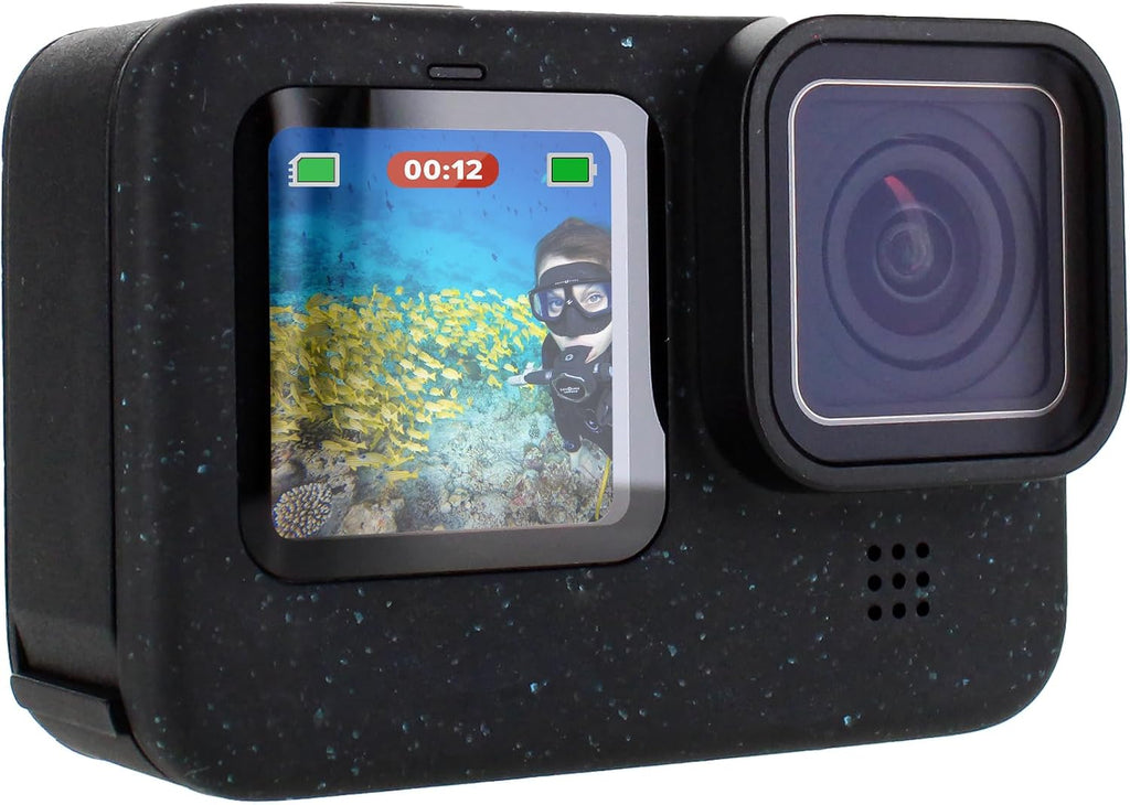 GoPro HERO12 (Hero 12) Noire - Caméra sportive résistant à l’eau doté de vidéo HDR 5,3K, photos 27 MP, capteur d'image 1/1,9", webcam stabilisée pour le streaming en direct + carte mémoire 64 Go et kit de 50 accessoires - Pack