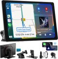 Écran sans fil extra large Apple CarPlay 11 pouces pour voiture – Autoradio tactile ultra-fin de 0,16 pouce doté de Android Auto, caméra embarquée 4K, caméra de recul 1080p, GPS, Mirror Link et commande vocale