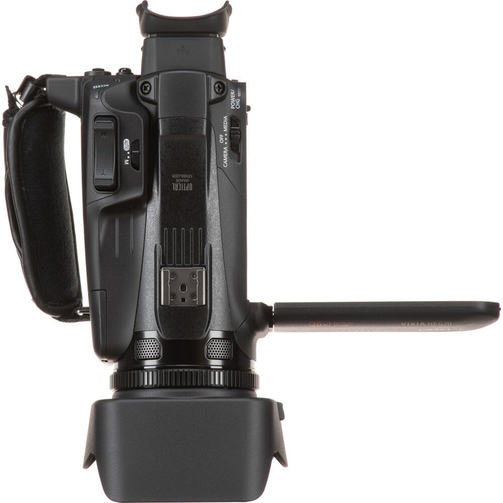 Caméscope Canon VIXIA HF G70 4K – Caméra vidéo UHD doté de grossissement optique 20x, capteur CMOS 1/2,3", double emplacement pour carte SD et sortie HDMI (5734C002) + sacoche + carte de stockage 64 Go