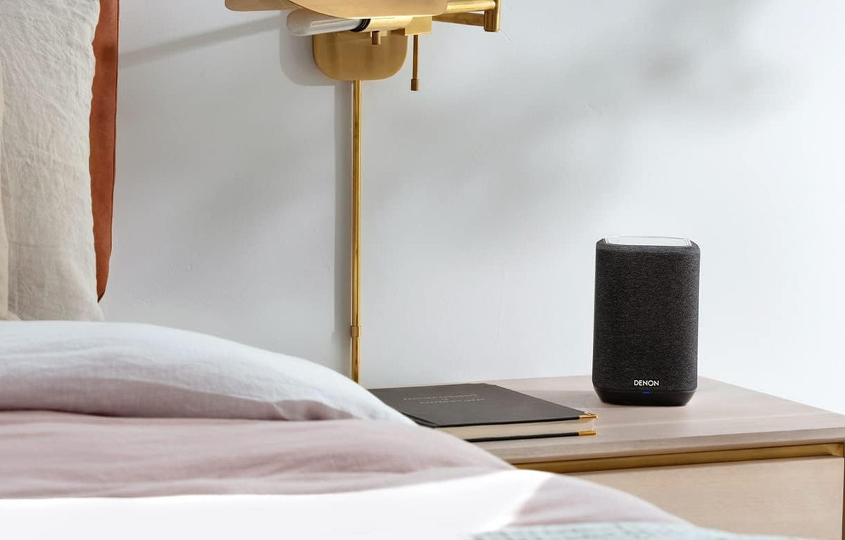 Enceinte connectée sans fil Denon Home 150 – Design compact, Wi-Fi et Bluetooth, HEOS, Alexa intégrée, Siri et AirPlay 2 intégrés, Spotify Connect, compatible multiroom, Noir – Présentation