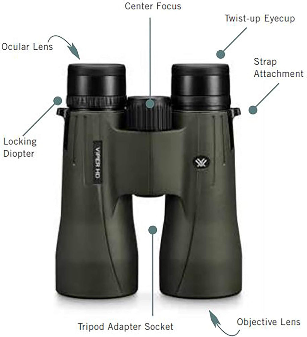 Jumelles à prisme en toit Vortex Optics Viper HD 8x42 – Présentation