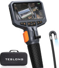 Endoscope articulé bidirectionnel Teslong avec lumière, caméra d'inspection industrielle avec sonde articulée, caméra endoscopique flexible à fibre optique pour l'inspection murale et des moteurs automobiles - 1,5 m – Présentation