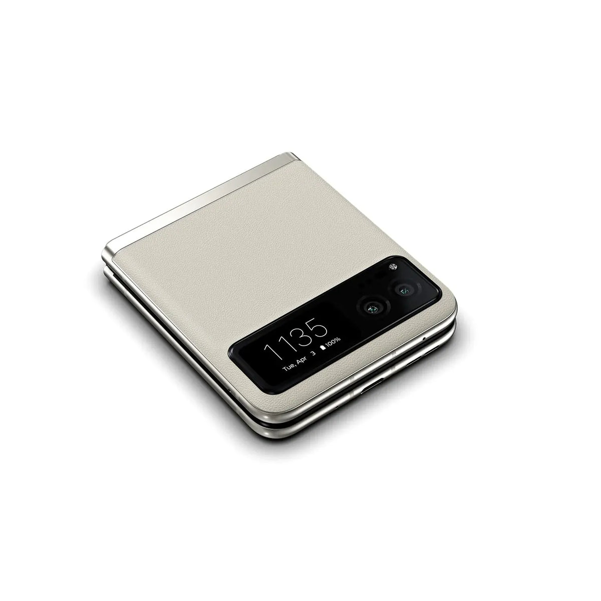 Motorola Razr | 2023 | Débloqué | Conçu pour les États-Unis | 8 Go/128 Go | Appareil photo 32 Mpx | Crème vanille | 73,95 x 170,82 x 7,35 mm – Présentation
