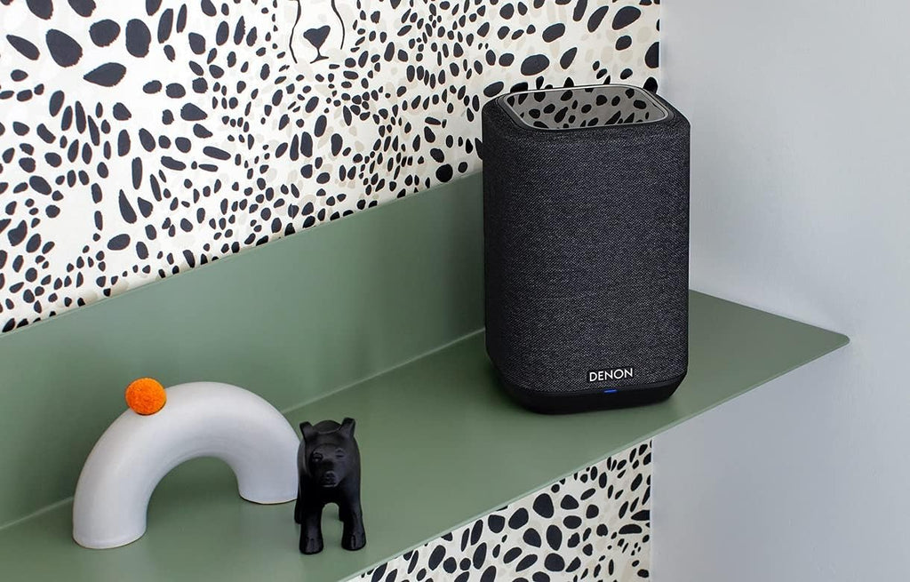 Enceinte connectée sans fil Denon Home 150 – Design compact, Wi-Fi et Bluetooth, HEOS, Alexa intégrée, Siri et AirPlay 2 intégrés, Spotify Connect, compatible multiroom, Noir – Présentation