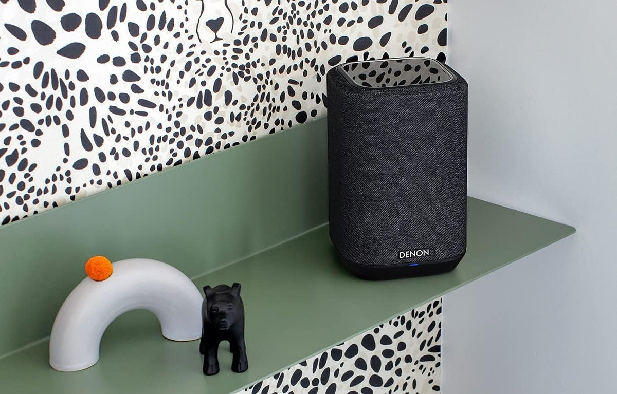 Enceinte connectée sans fil Denon Home 150 – Design compact, Wi-Fi et Bluetooth, HEOS, Alexa intégrée, Siri et AirPlay 2 intégrés, Spotify Connect, compatible multiroom, Noir – Présentation